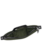 Longchamp Le Pliage Energy L backpack in khaki, showing the durable nylon bag with leather handles and spacious design.