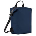 Longchamp Le Pliage Energy L Backpack in navy with lightweight, durable fabric and adjustable shoulder straps.