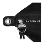 Black Longchamp Le Pliage Energy L handbag with structured design and top handles, shown on a plain background.