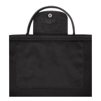 Longchamp Le Pliage Energy S handbag in black, showing a compact, stylish tote with leather handles and sleek design.