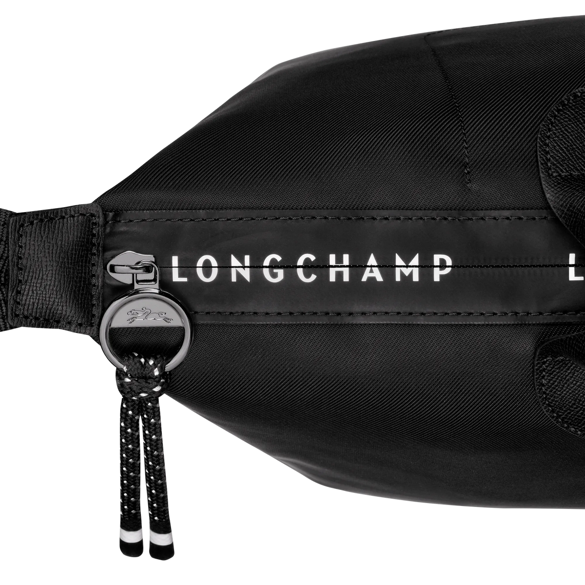 Longchamp Le Pliage Energy XS handbag in black with non-separable strap, compact and stylish bag for everyday use.