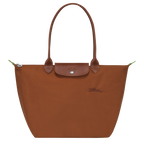 Le Pliage Green L Tote bag Cognac