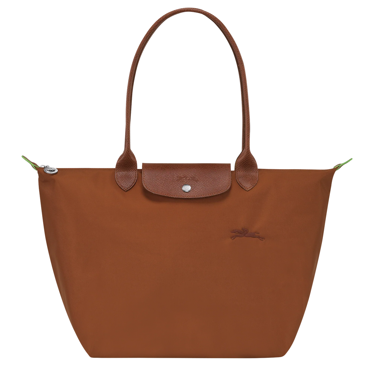 Le Pliage Green L Tote bag Cognac