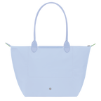 Longchamp Le Pliage Green L Tote bag in Sky Blue, showing its spacious design and durable fabric.