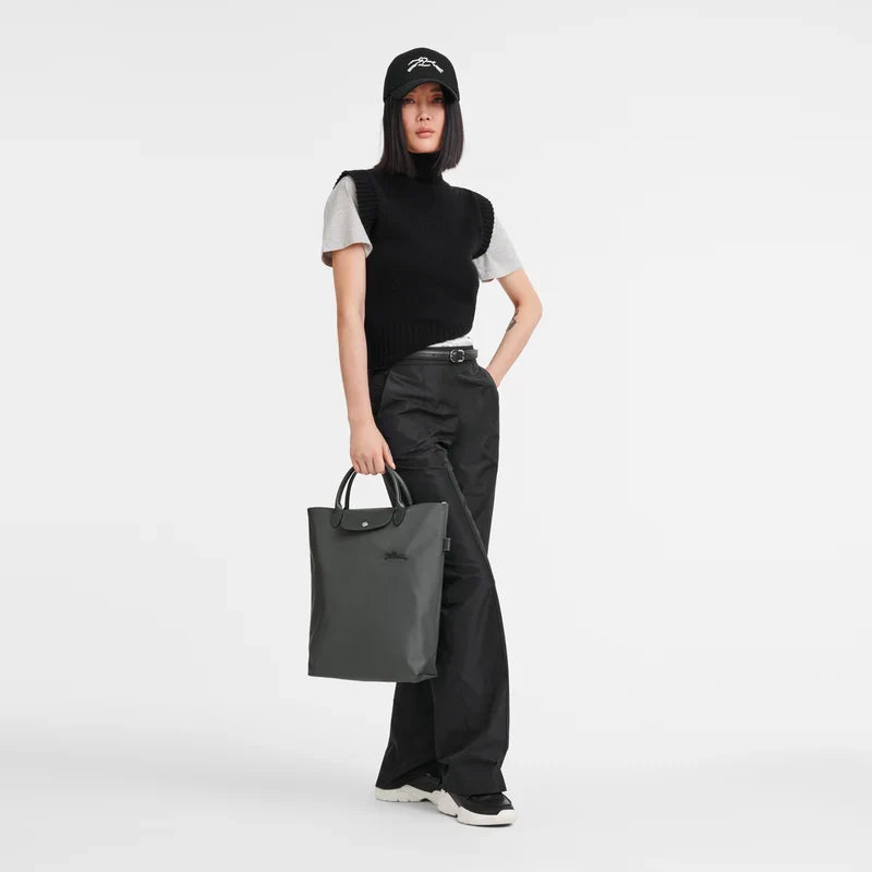 Le Pliage Green M Tote bag Vertical Graphite