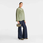 Le Pliage Green Pouch with handle Artichoke