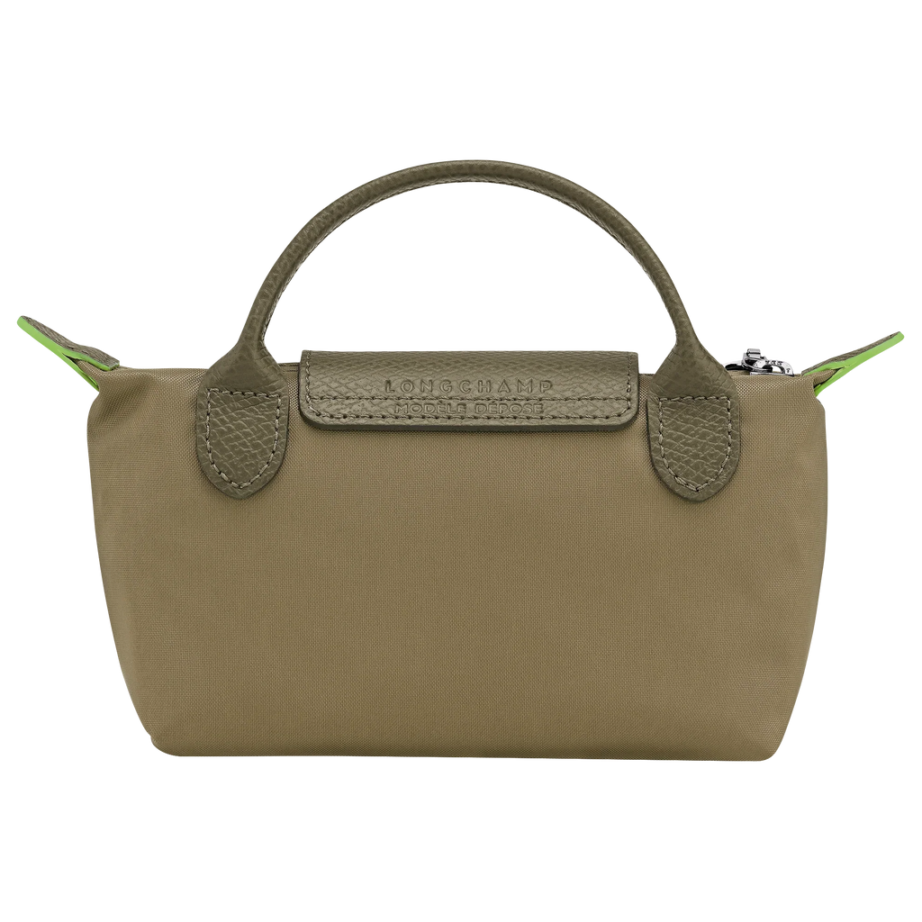 Le Pliage Green Pouch with handle Artichoke