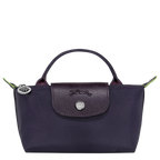 Le Pliage Green Pouch with handle Bilberry