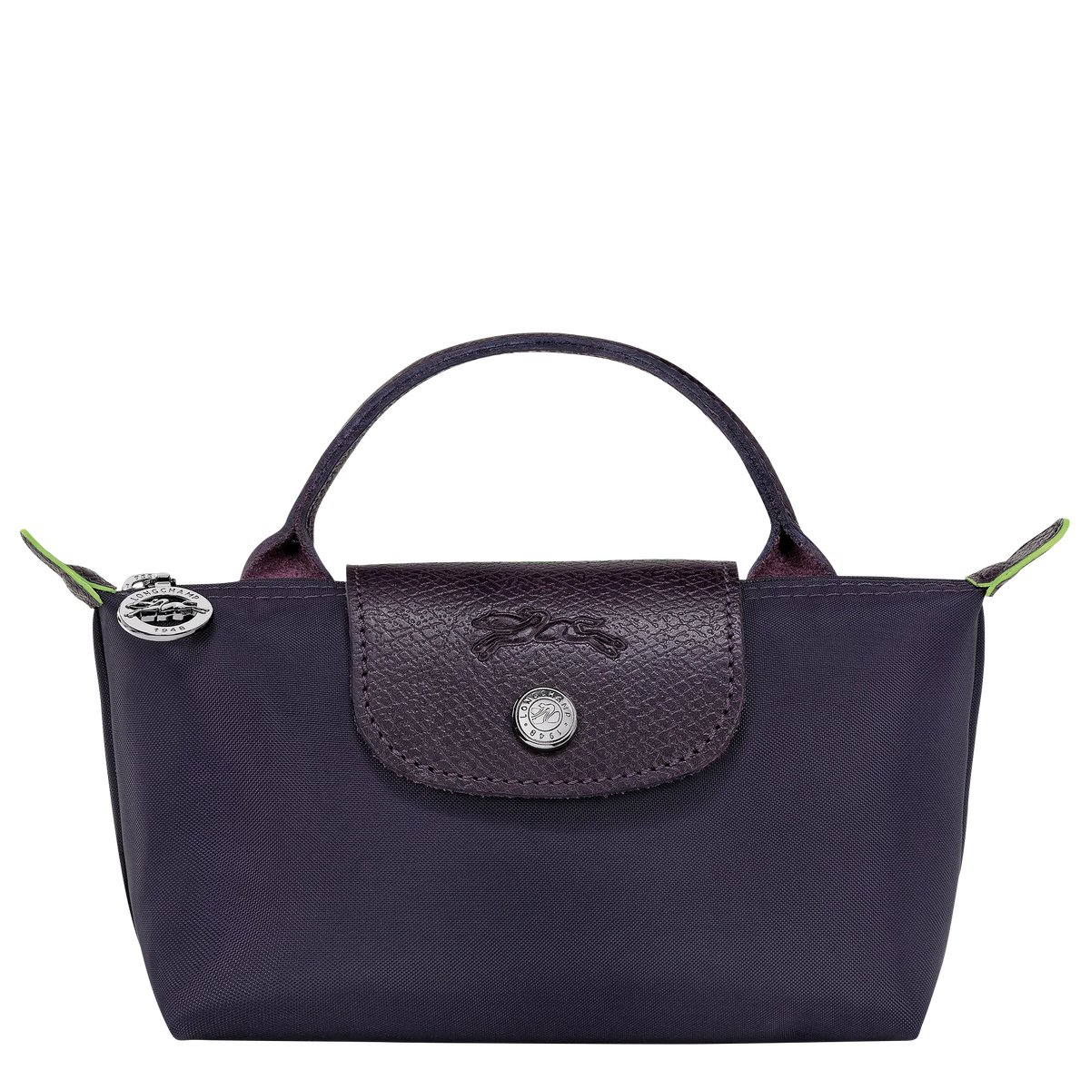 Le Pliage Green Pouch with handle Bilberry