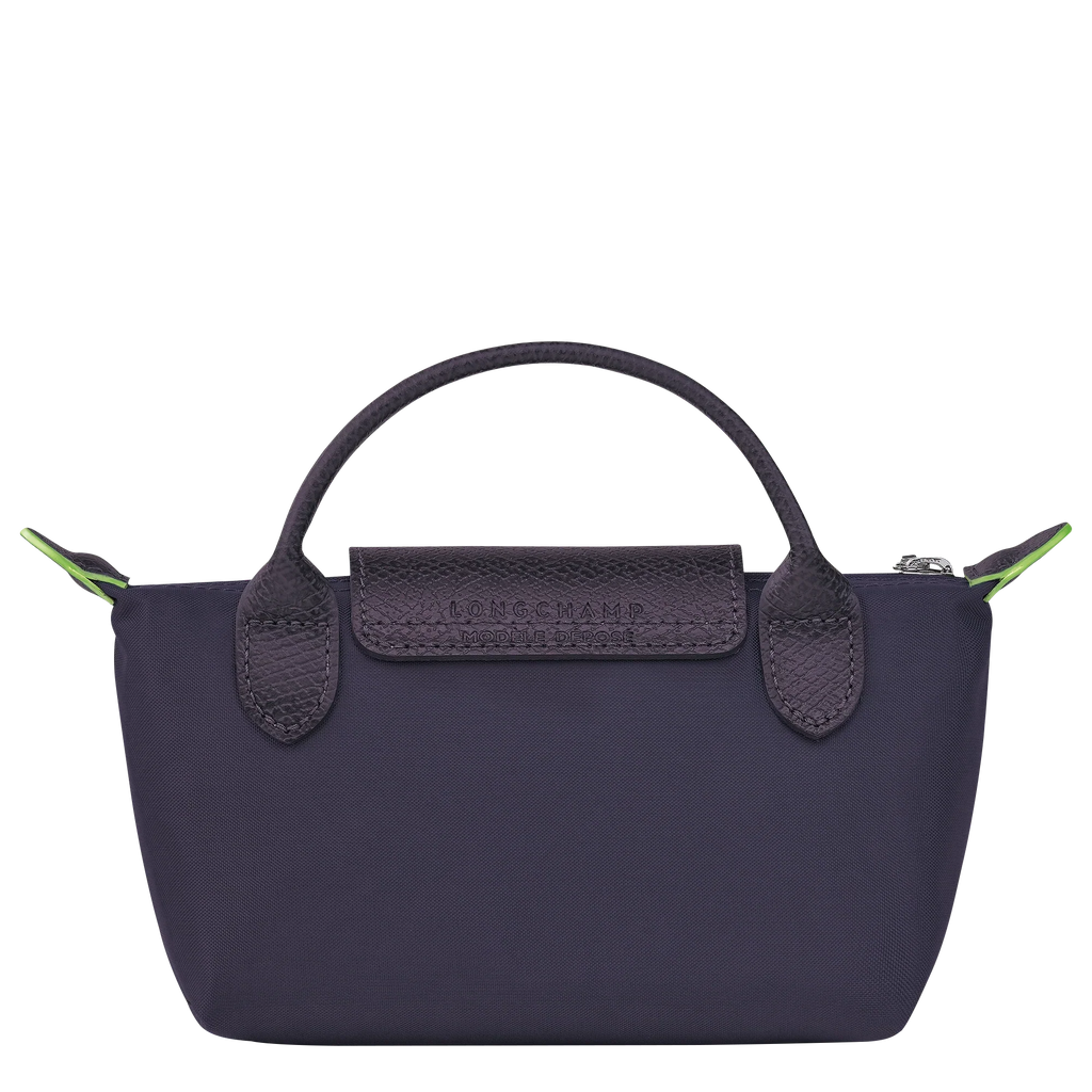 Le Pliage Green Pouch with handle Bilberry