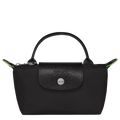Le Pliage Green Pouch with handle Black