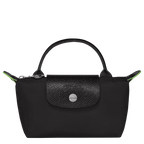 Le Pliage Green Pouch with handle Black