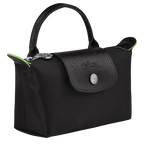 Le Pliage Green Pouch with handle Black