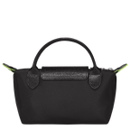 Le Pliage Green Pouch with handle Black