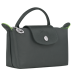 Le Pliage Green Pouch with handle Graphite