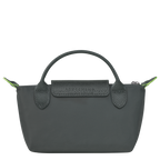 Le Pliage Green Pouch with handle Graphite