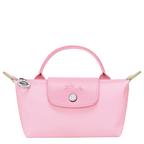 Le Pliage Green Pouch with handle Pink