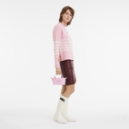 Le Pliage Green Pouch with handle Pink