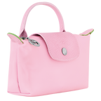 Le Pliage Green Pouch with handle Pink