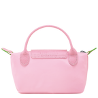Le Pliage Green Pouch with handle Pink