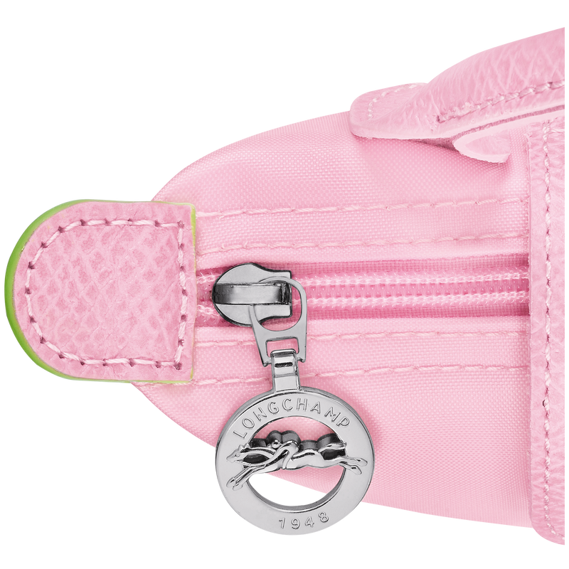 Le Pliage Green Pouch with handle Pink