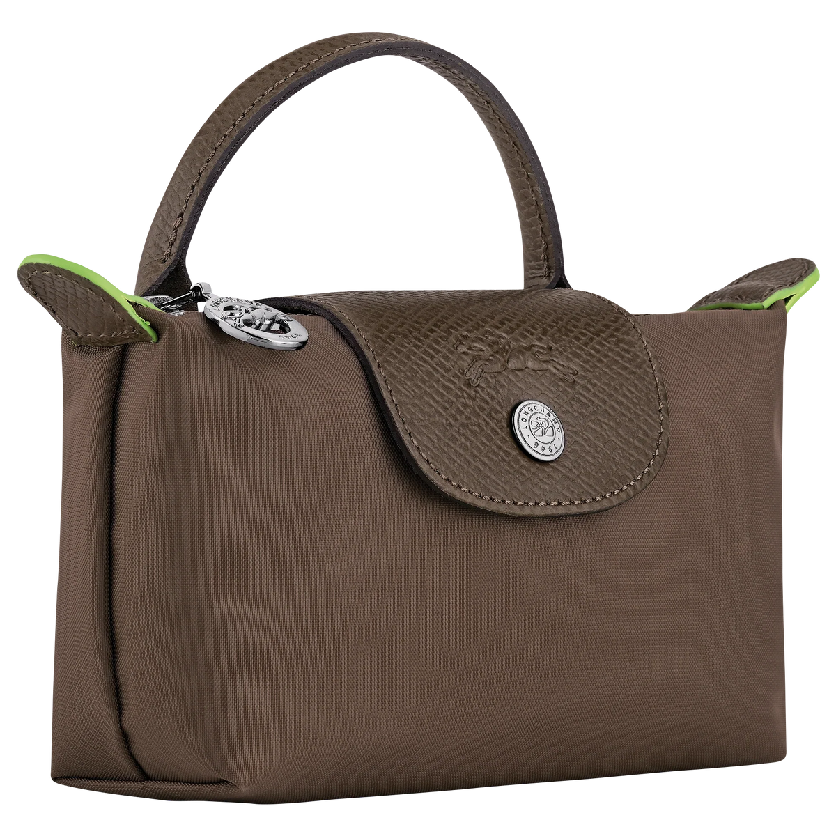 Le Pliage Green Pouch with handle Terra