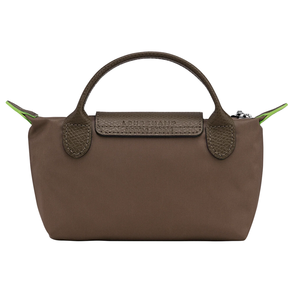 Le Pliage Green Pouch with handle Terra