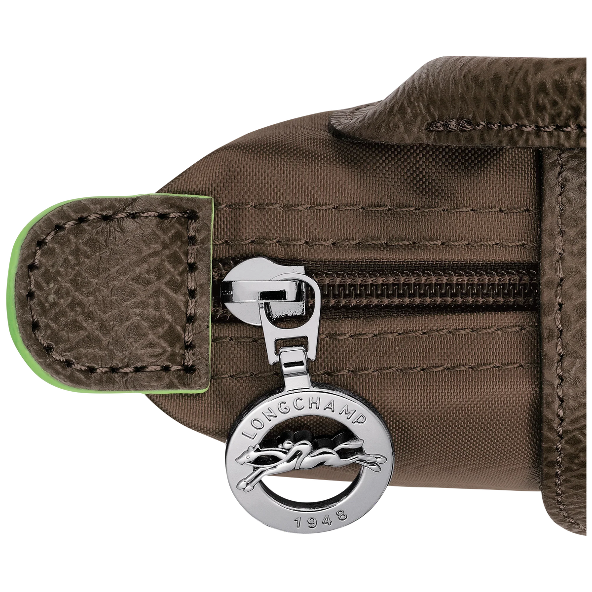 Le Pliage Green Pouch with handle Terra
