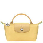 Le Pliage Green Pouch with handle Wheat
