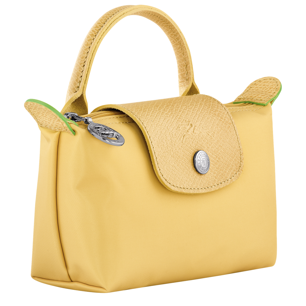 Le Pliage Green Pouch with handle Wheat