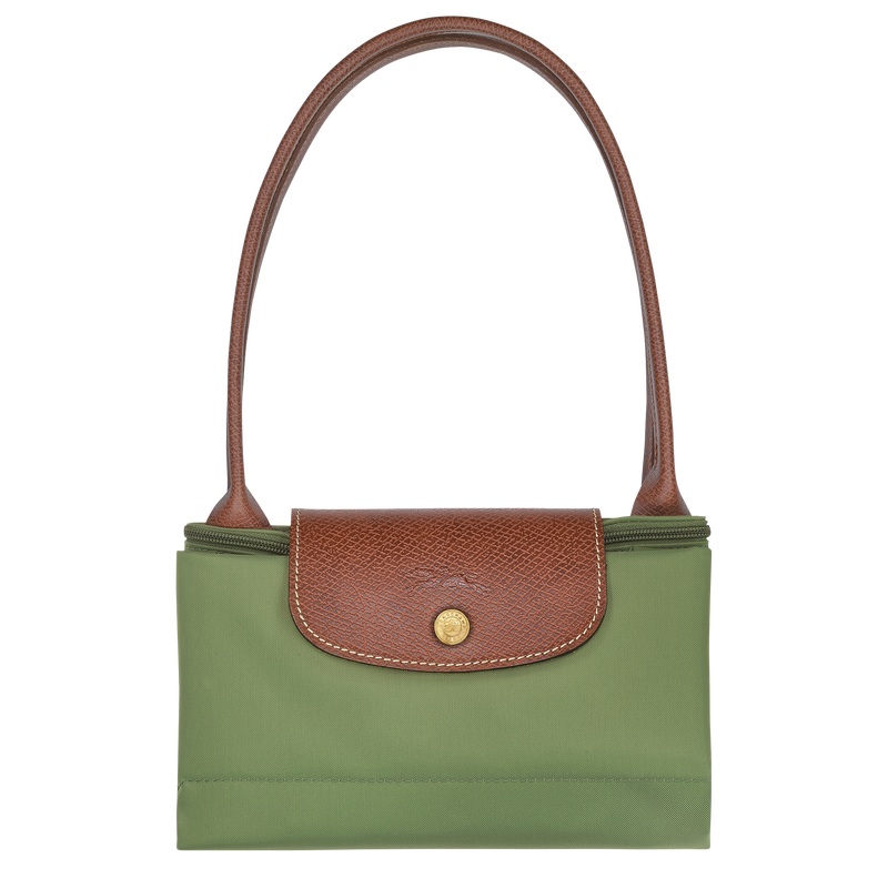 Longchamp Le Pliage Original M Tote bag in Lichen color, showcasing its lightweight fabric and classic design.
