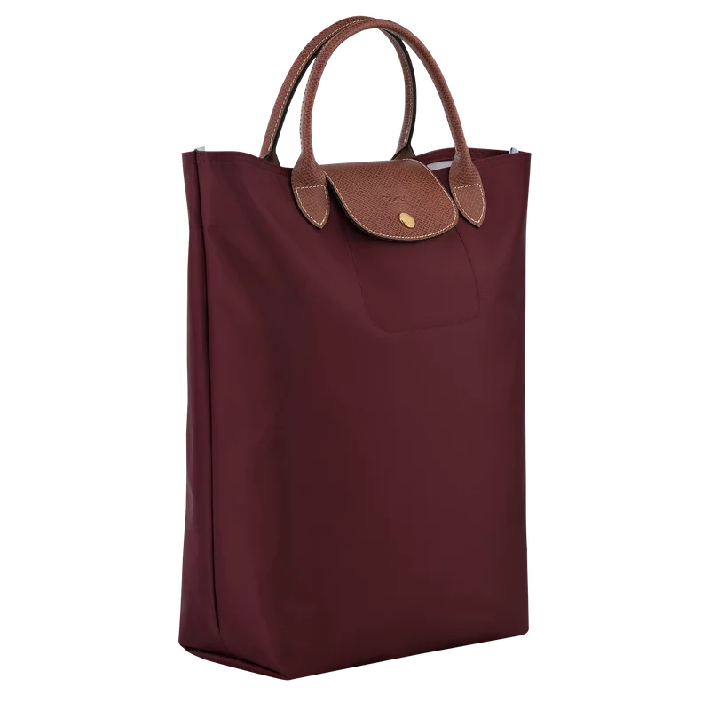 Le Pliage Original M Tote bag Vertical Burgundy