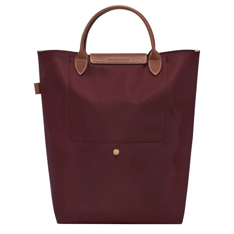 Le Pliage Original M Tote bag Vertical Burgundy