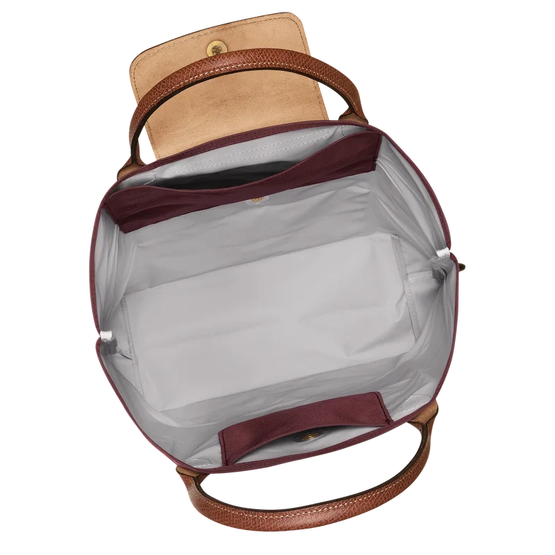 Le Pliage Original M Tote bag Vertical Burgundy