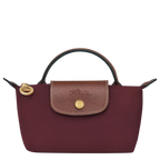 Le Pliage Original Pouch with handle Burgundy