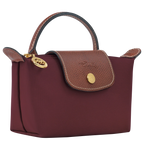 Le Pliage Original Pouch with handle Burgundy