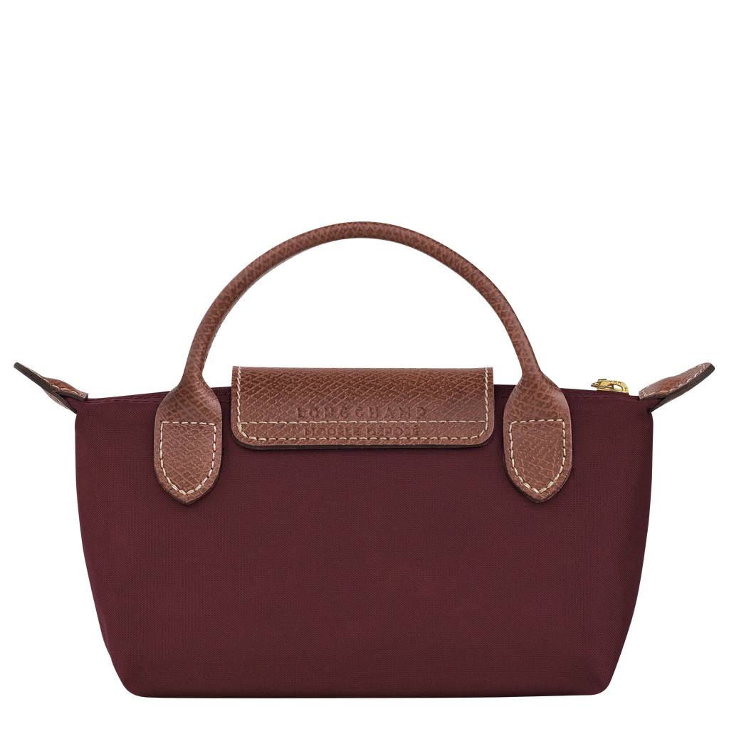 Le Pliage Original Pouch with handle Burgundy