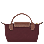 Le Pliage Original Pouch with handle Burgundy