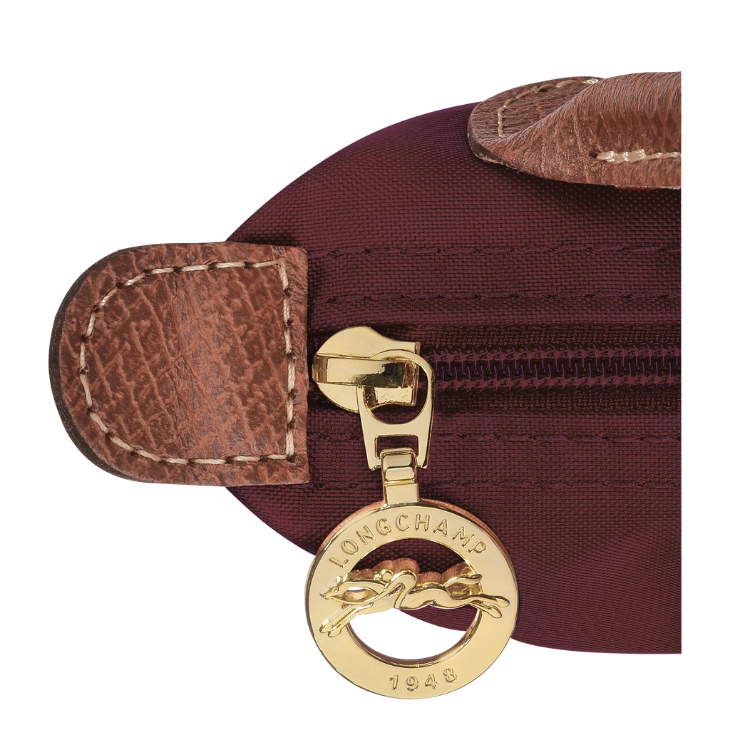 Le Pliage Original Pouch with handle Burgundy