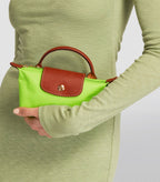 Le Pliage Original Pouch with handle Green Light