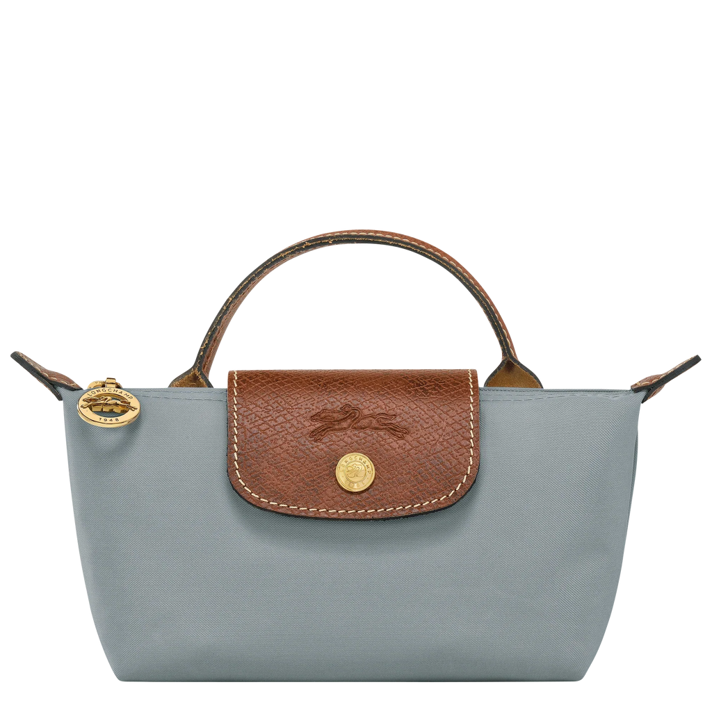 Le Pliage Original Pouch with handle Steel