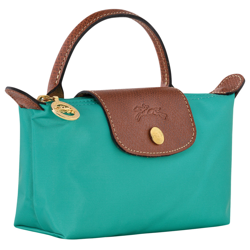 Le Pliage Original Pouch with handle Turquoise