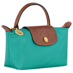Le Pliage Original Pouch with handle Turquoise