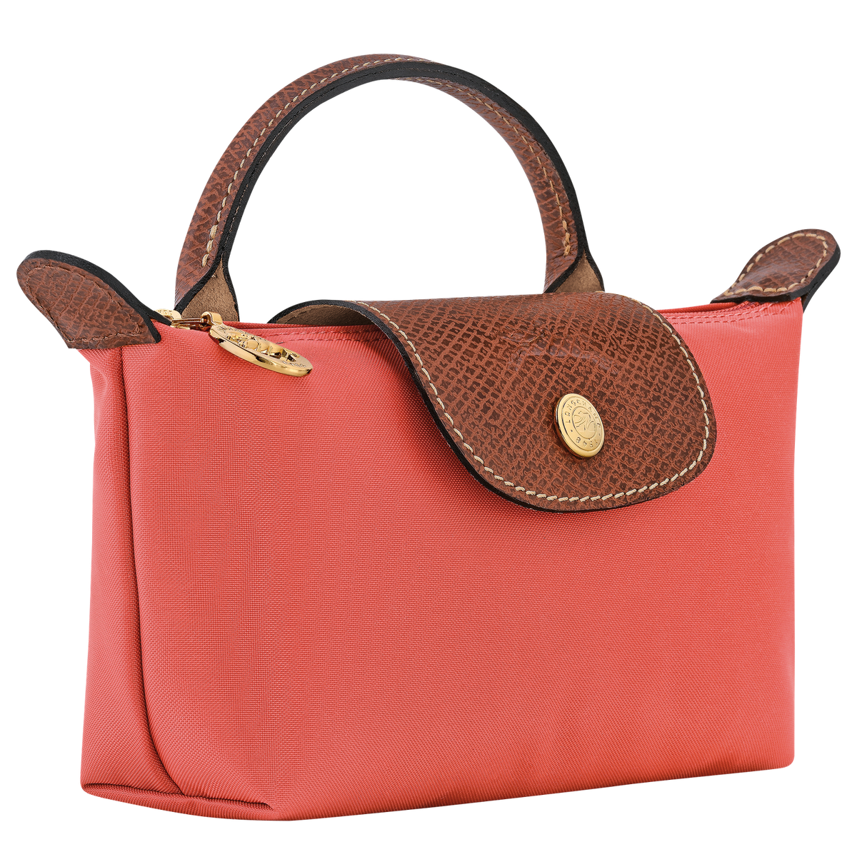 Le Pliage Original Pouch With Handle - Strawberry - view 3