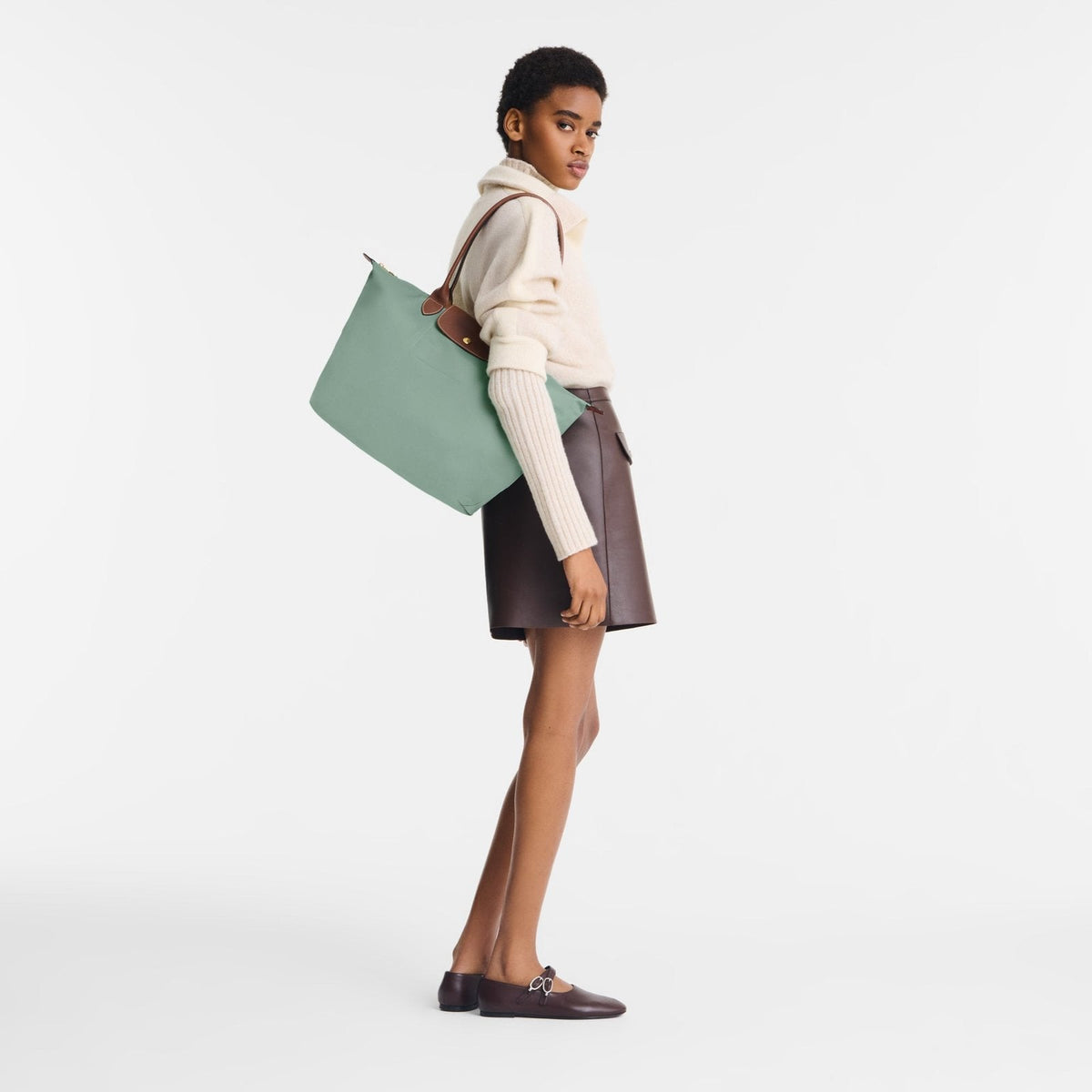 Le Pliage Original L Tote Bag - Celadon - view 2