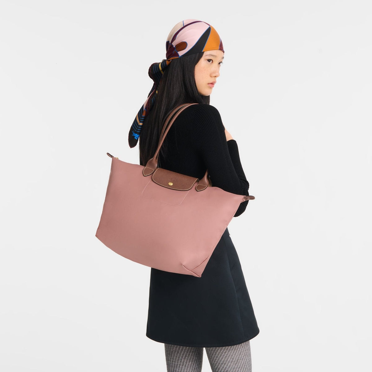 Le Pliage Original L Tote Bag - Pink Tea - view 2