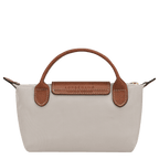 Longchamp Le Pliage Original pouch with handle, lightweight bag featuring a sleek design and durable material.